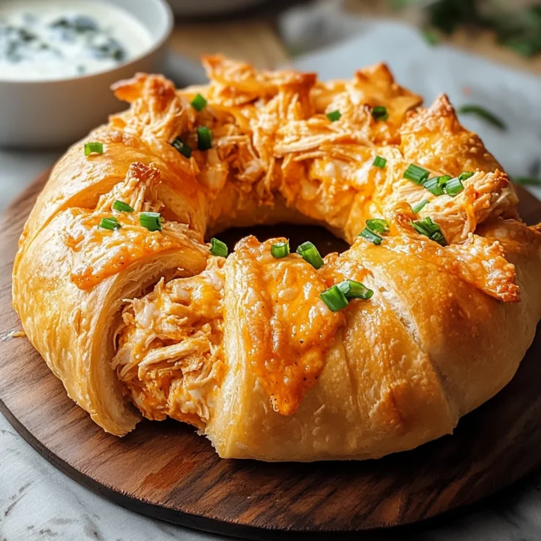 Buffalo Chicken Crescent Ring