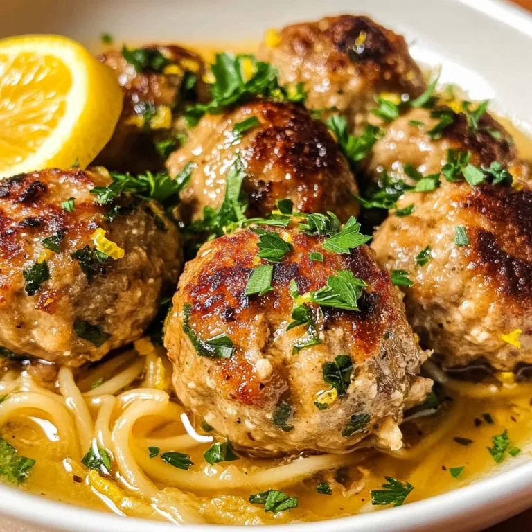 Chicken Piccata Meatballs