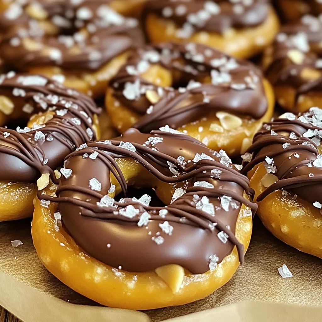 Chocolate Caramel Pretzel Bites