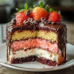 Creamy Neapolitan Cake