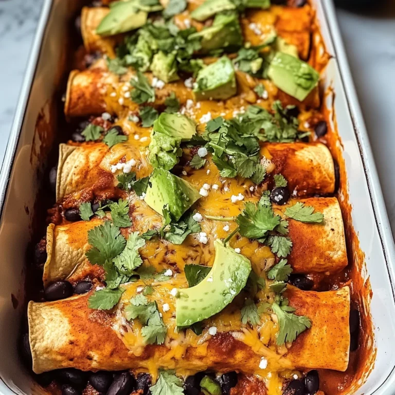 Delicious Black Bean and Sweet Potato Enchiladas Made Easy