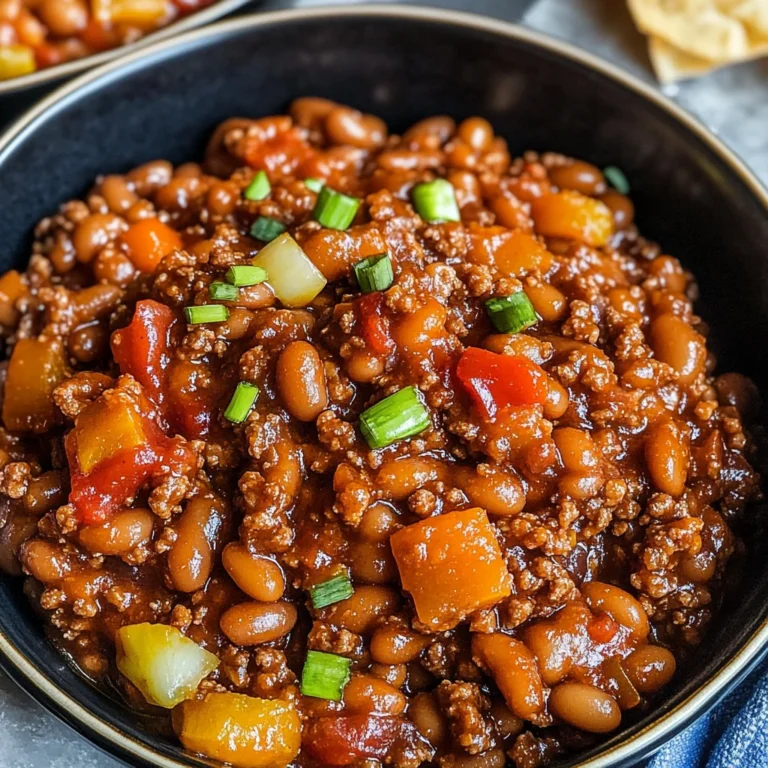 Homemade Baked Beans with Ground Beef