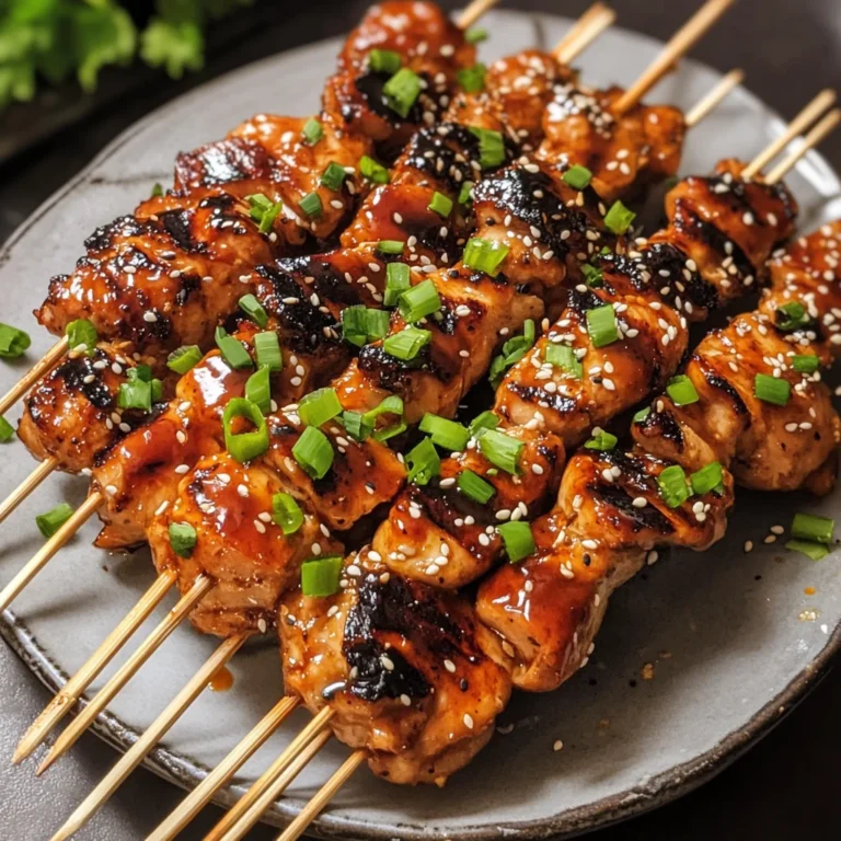 Korean BBQ Chicken Skewers