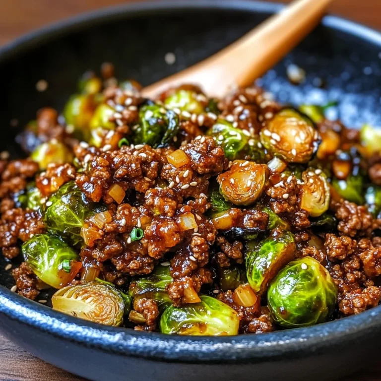 Beef and Brussels Sprouts Stir-Fry