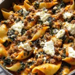 Spicy Pumpkin and Feta Stuffed Shells