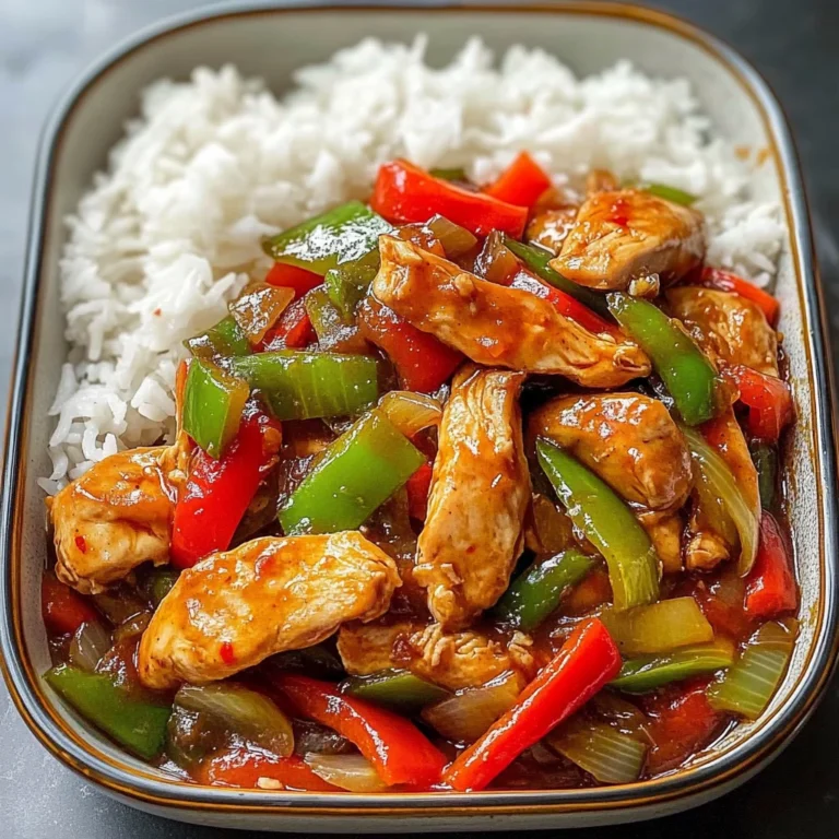 Sweet & Spicy Chicken Stir-Fry with Rice